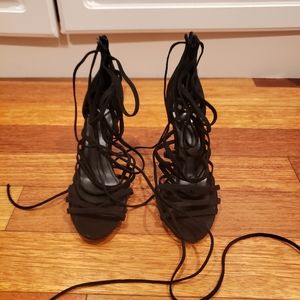 Raye strappy strap up heels